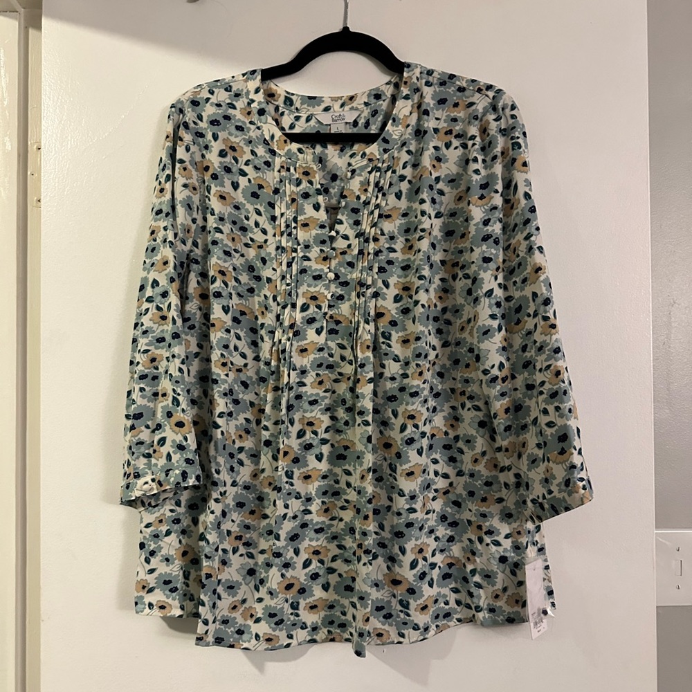 NWT floral dress shirt, L